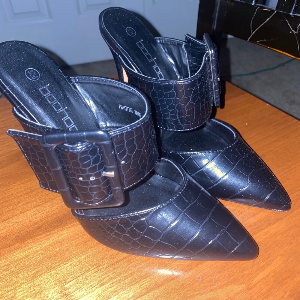 Snake Print Heels